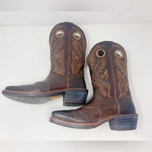 Arita heritage roughstock brown roper western cowboy boot #1000227 men’s 8.5D - Picture 7 of 13